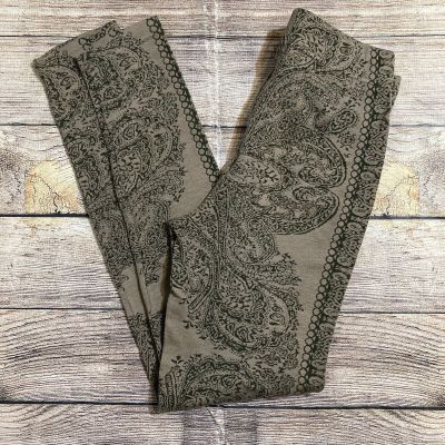 Free People Women's S Green Boho Come As You Are Paisley Sweater knit Legging